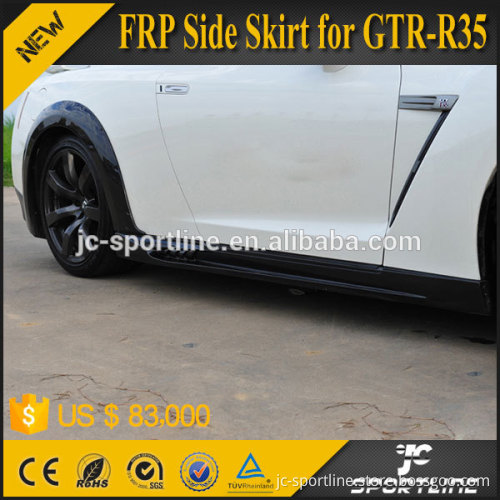JC Sportline Black Primming FRP Side Skirts for NISSA N GTR-R35 NISM O Style 09-15